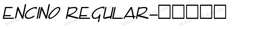 Encino Regular字体转换